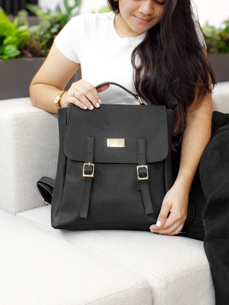 Morral Anti-apertura Gina - Negro y Miel