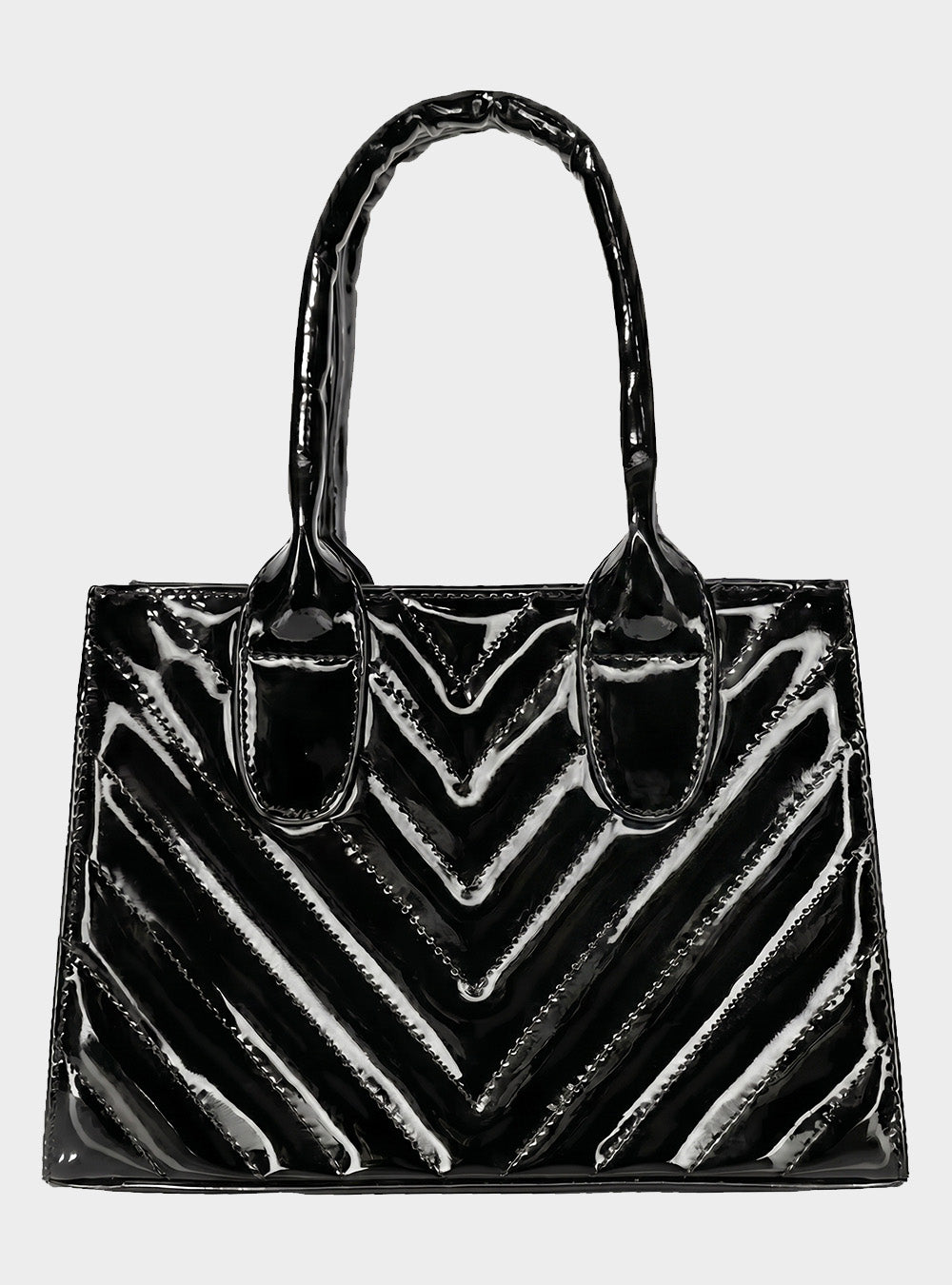Bolso Doble Uso con Strap Removible Negro Brillante (Issa)