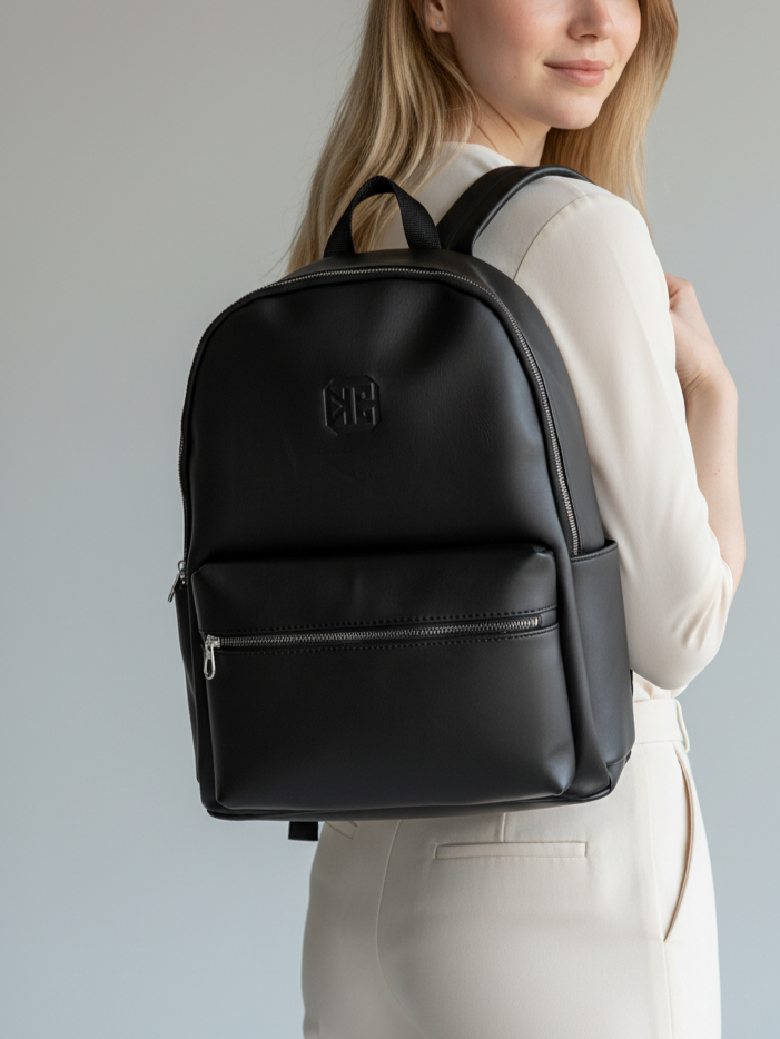 Morral para computador portatil Unisex Jade - Negro y Miel