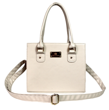 Bolso Jess Beige Con Correa Ajustable