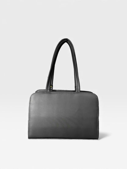 Bolso Estructurado Mediano June - Negro y Beige