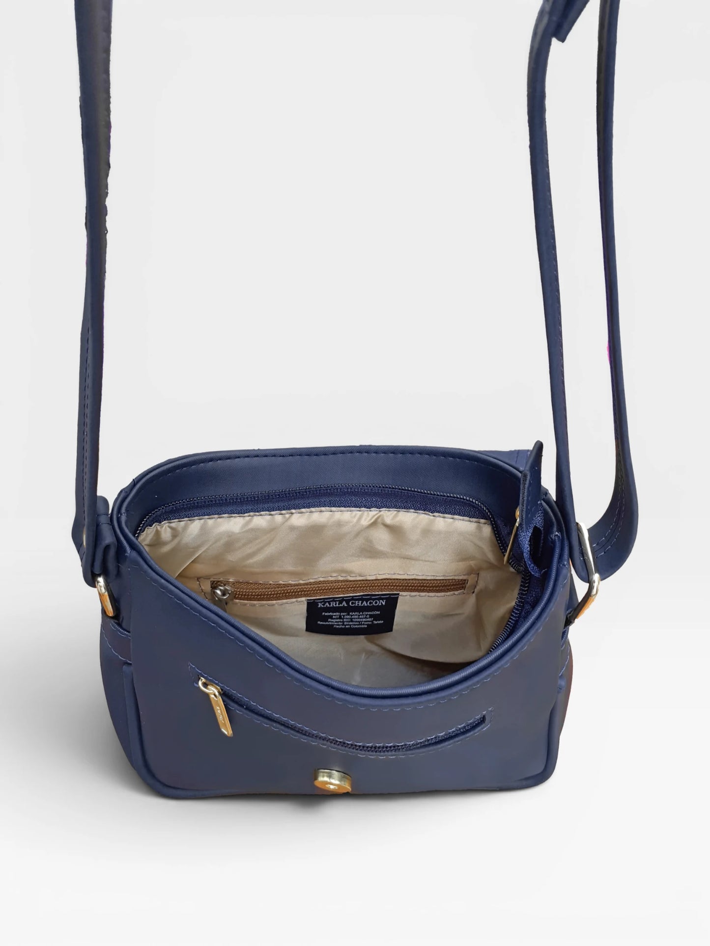 Bolso Bandolera Manos Libres - Beige, Miel, Negro y Azul (Lady)