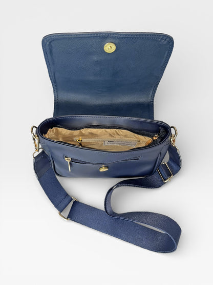 Bolso Manos Libres Lady - Negro, Beige y Azul