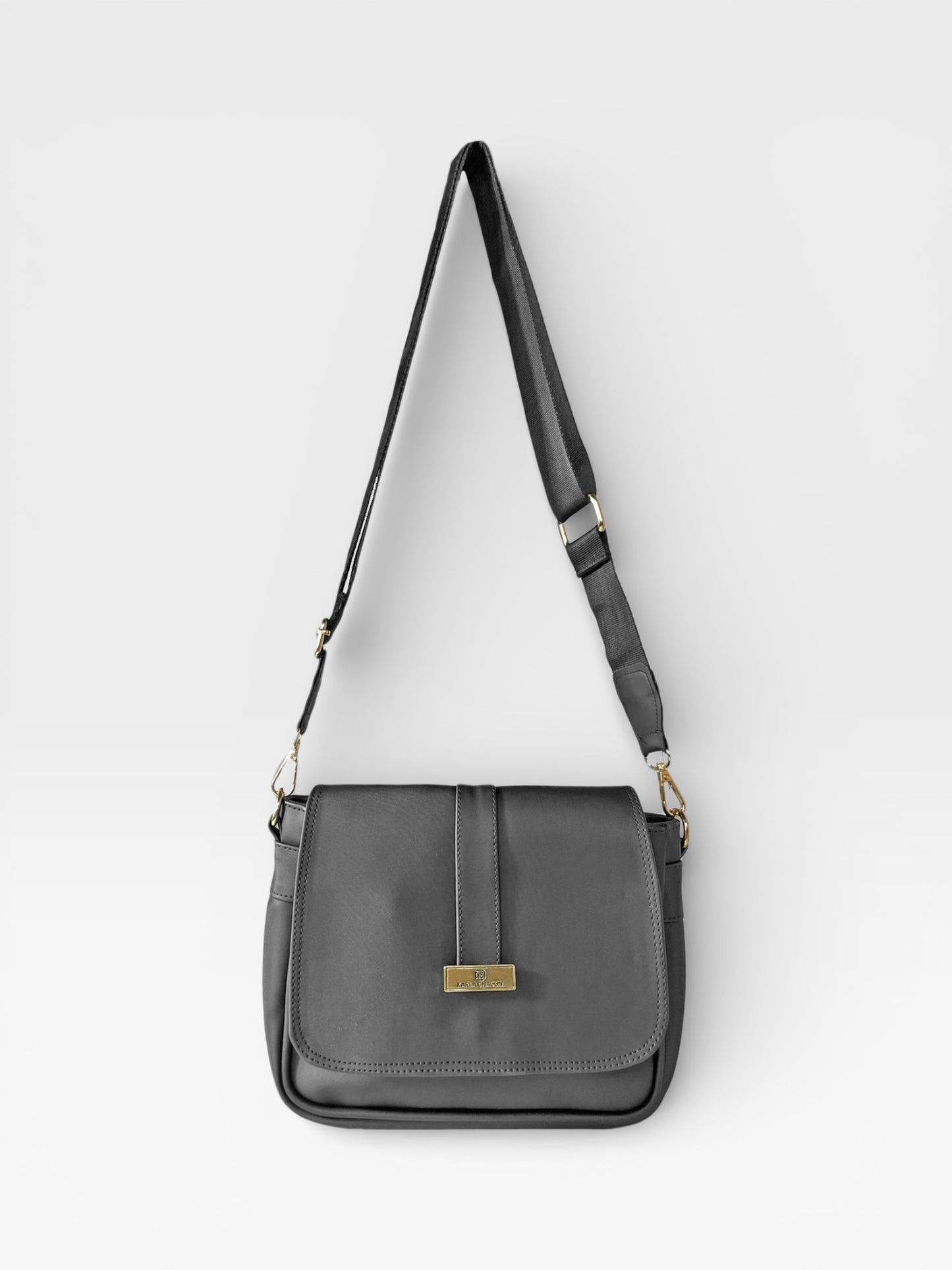 Bolso Manos Libres Lady - Negro, Beige y Azul