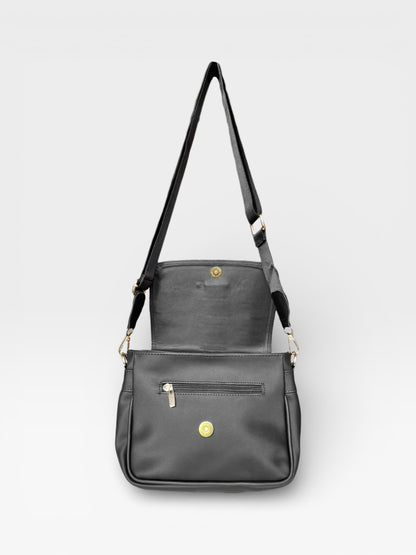 Bolso Manos Libres Lady - Negro, Beige y Azul