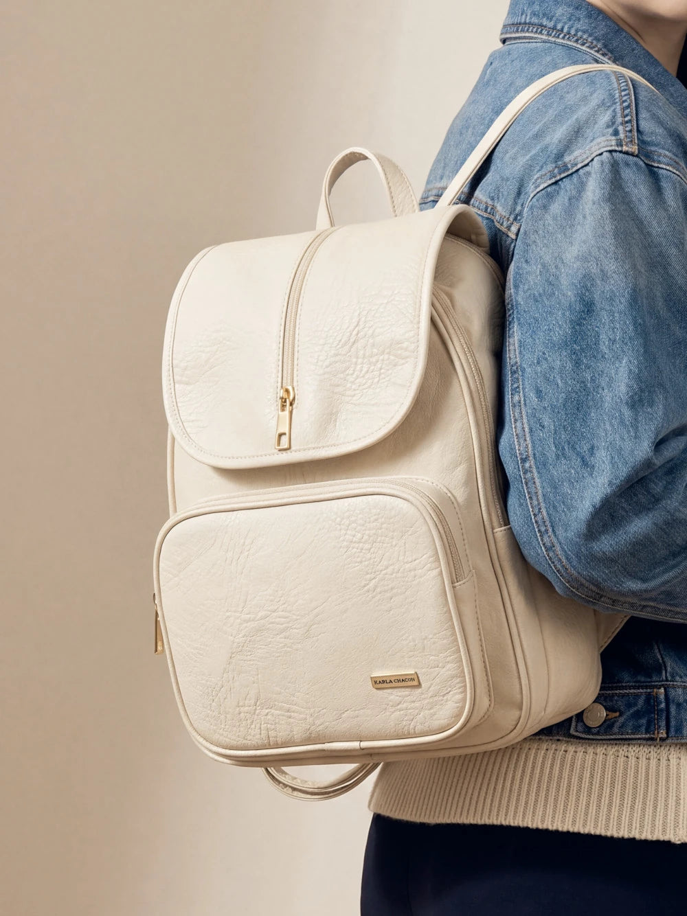 Morral Casual Doble Compartimento con Solapa — Laia