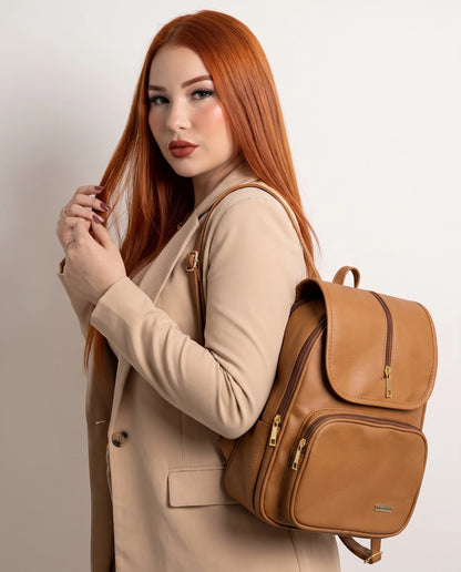 Morral Casual Doble Compartimento con Solapa — Laia