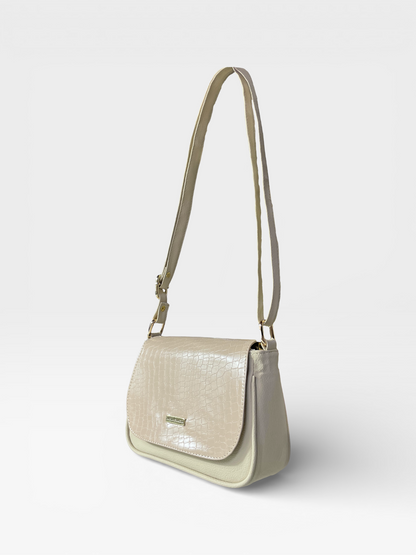 Bolso Manos Libres Lara - Negro y Beige