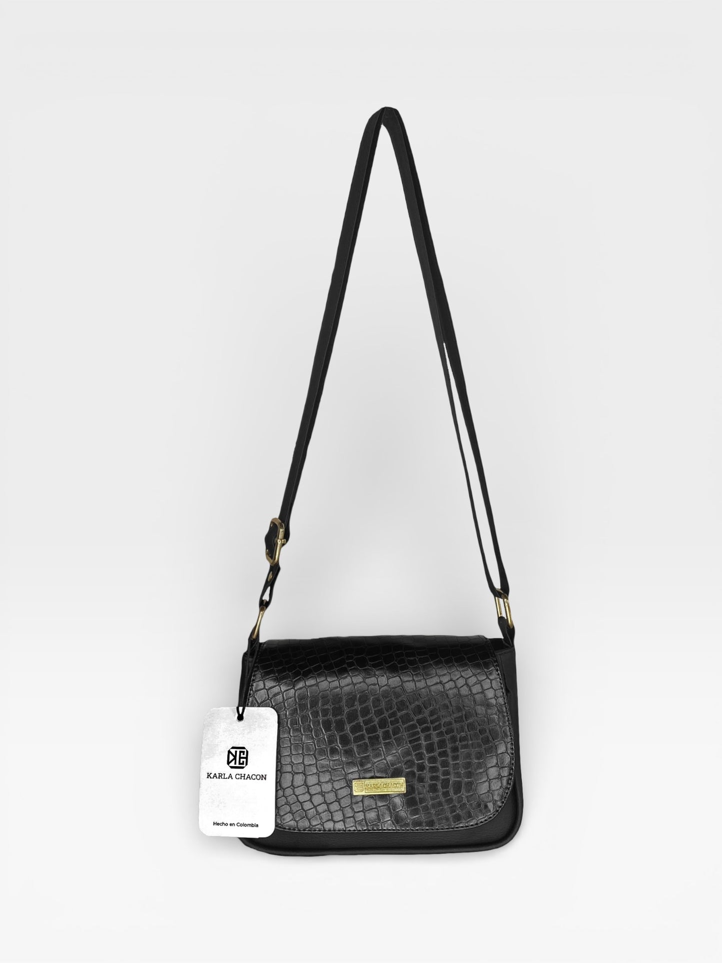 Bolso Manos Libres Lara - Negro y Beige