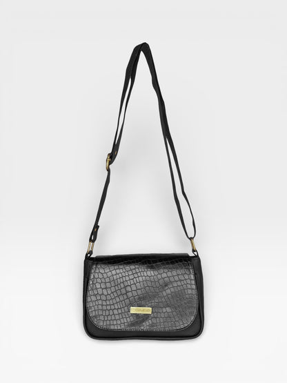 Bolso Manos Libres Lara - Negro y Beige