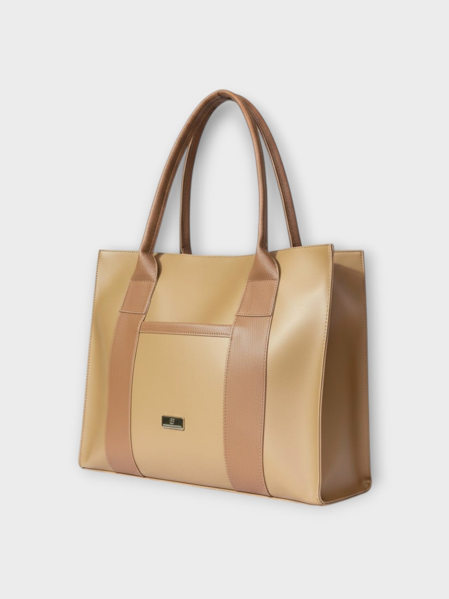 Shopper Laura Rosa, Negro y Miel + Envío Gratis