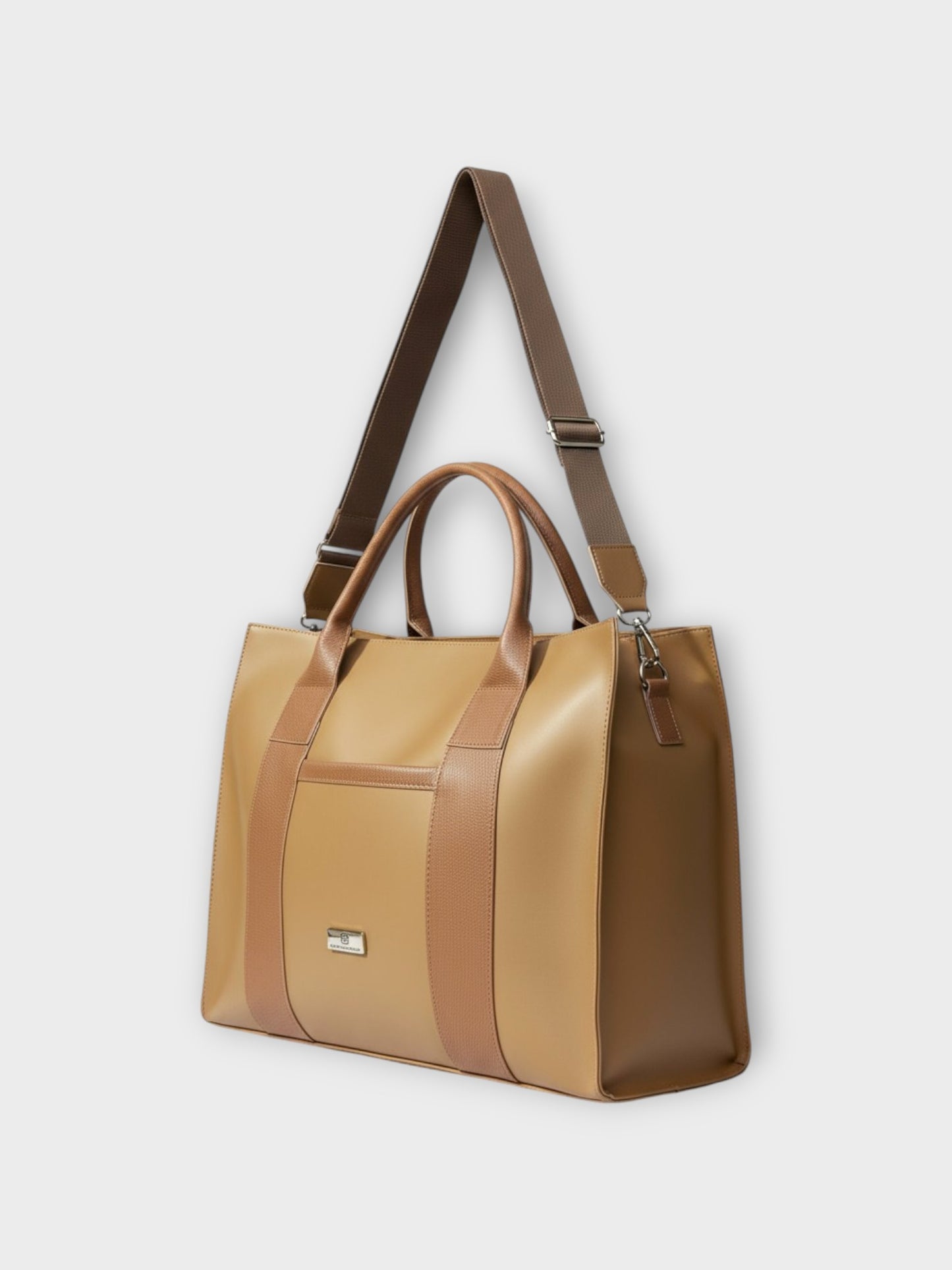 Shopper Laura Rosa, Negro y Miel + Envío Gratis