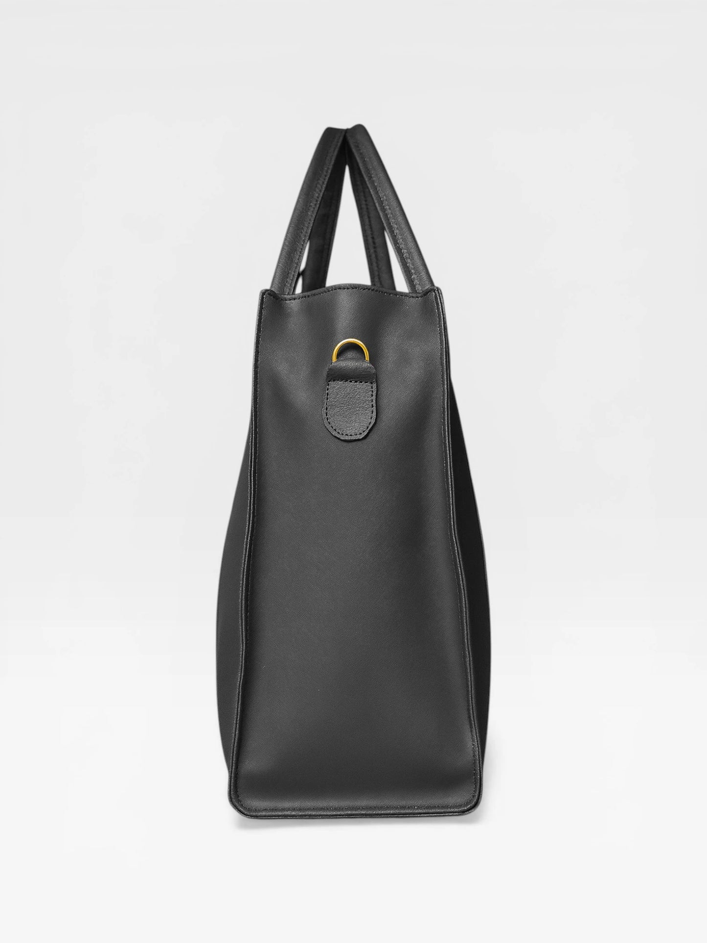 Bolso Cartera Shopper Tote Bag Con Strap Removible Color Negro (Laura)