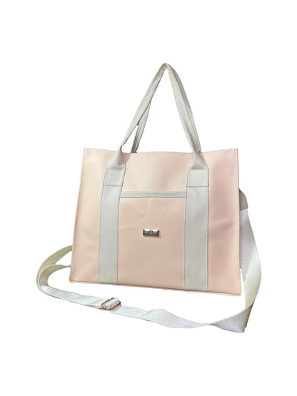 Shopper Laura Rosa, Negro y Miel + Envío Gratis