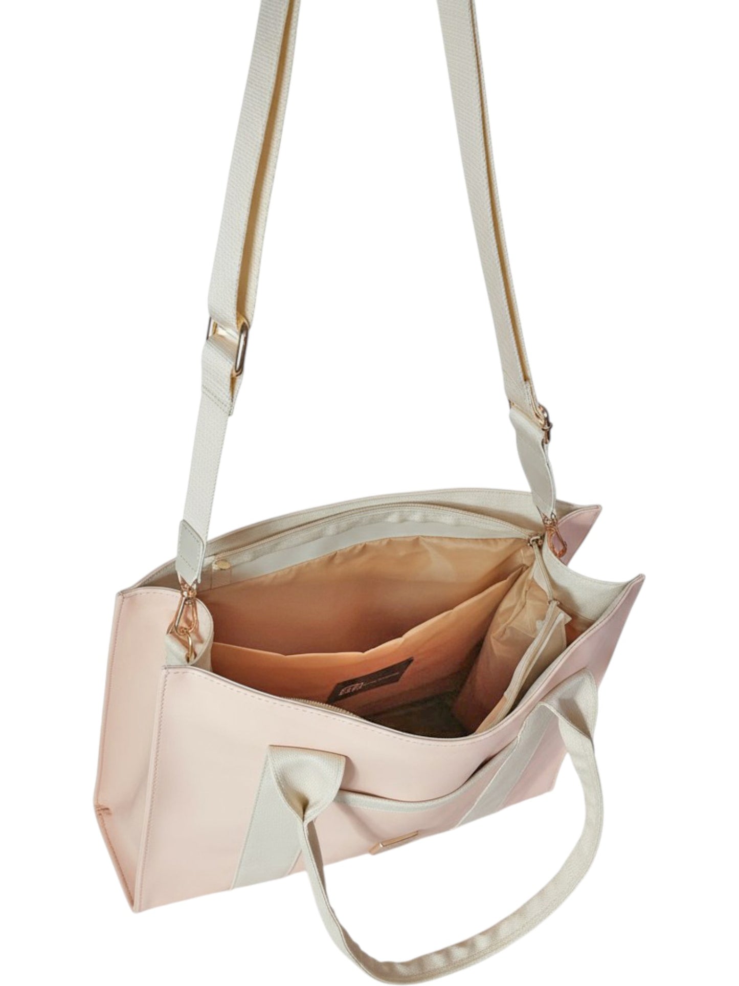 Shopper Laura Rosa, Negro y Miel + Envío Gratis