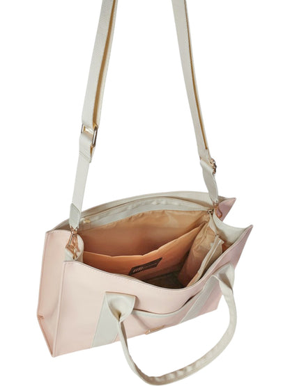 Shopper Laura Rosa, Negro y Miel + Envío Gratis