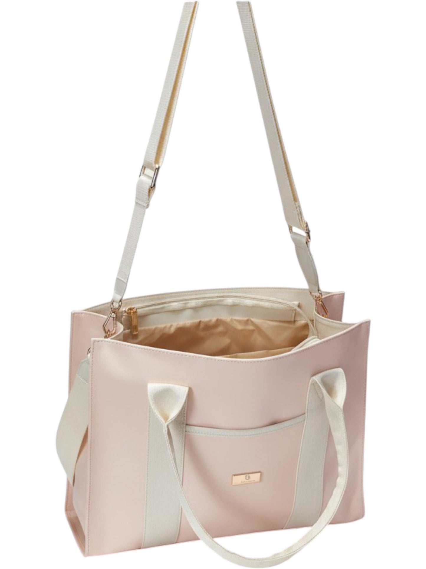 Shopper Laura Rosa, Negro y Miel + Envío Gratis