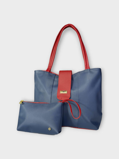 Cartera Line Azul con Accesorio