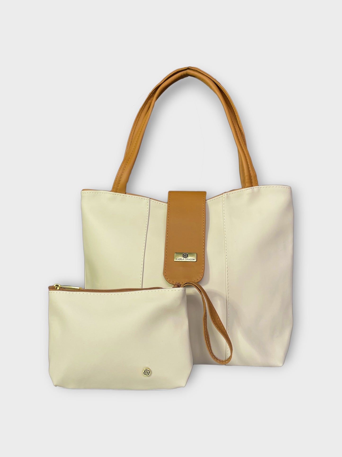 Cartera Line Beige con Accesorio