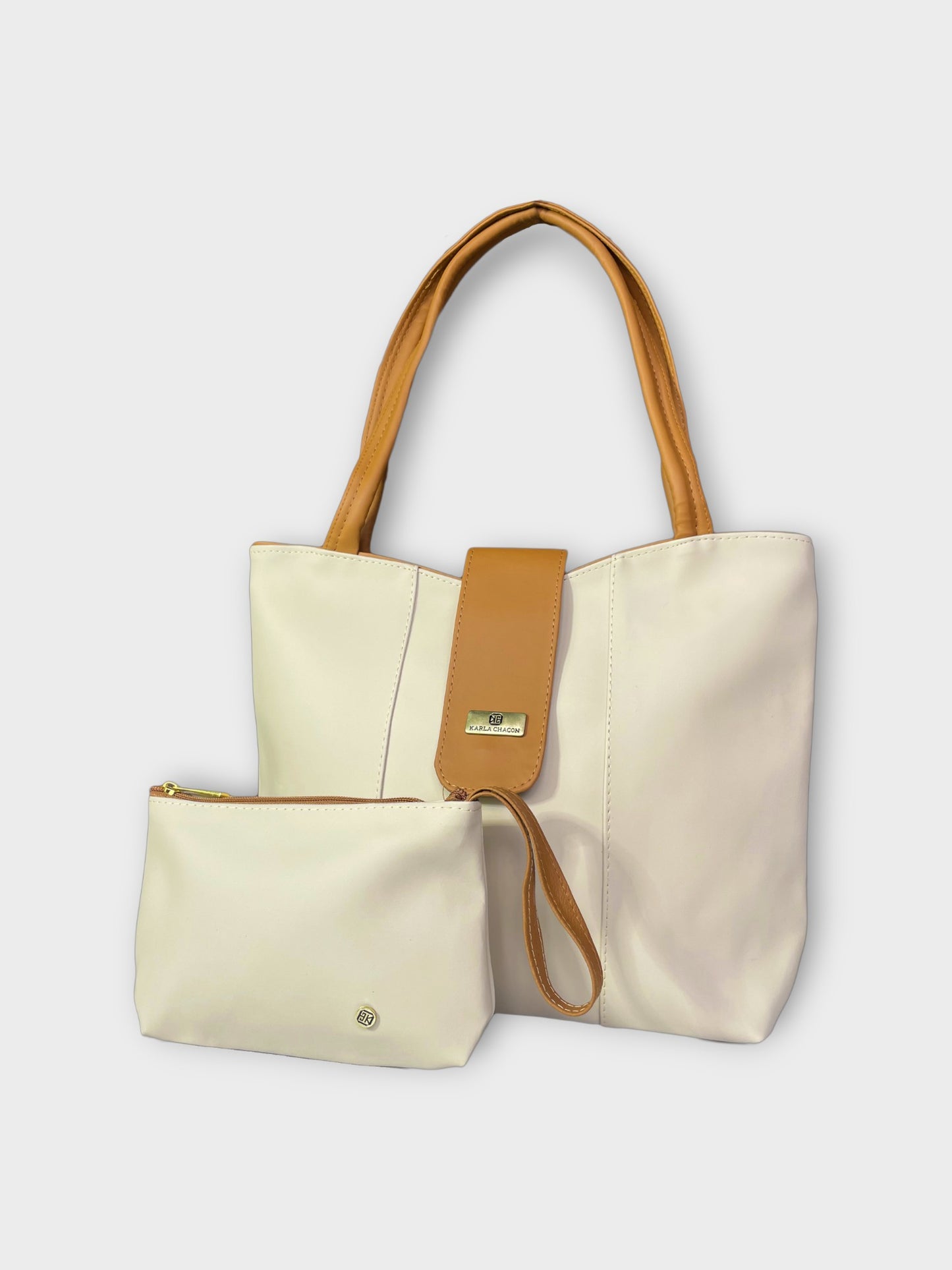 Cartera Line Beige con Accesorio