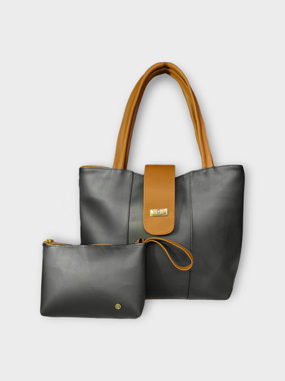 Cartera Line Negro con Accesorio