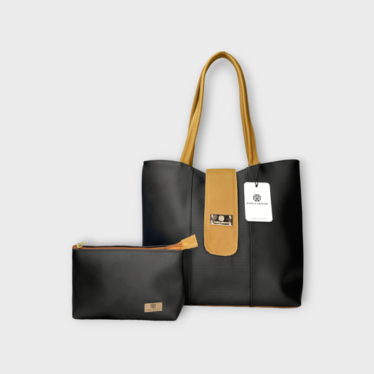 Cartera Line Negro con Accesorio
