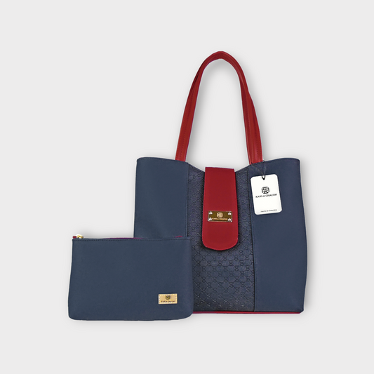 Cartera Line Azul con Accesorio