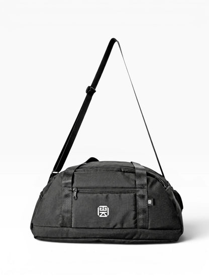 Bolso deportivo tipo duffle para gym o viaje - Rosa y Negro (Lois)