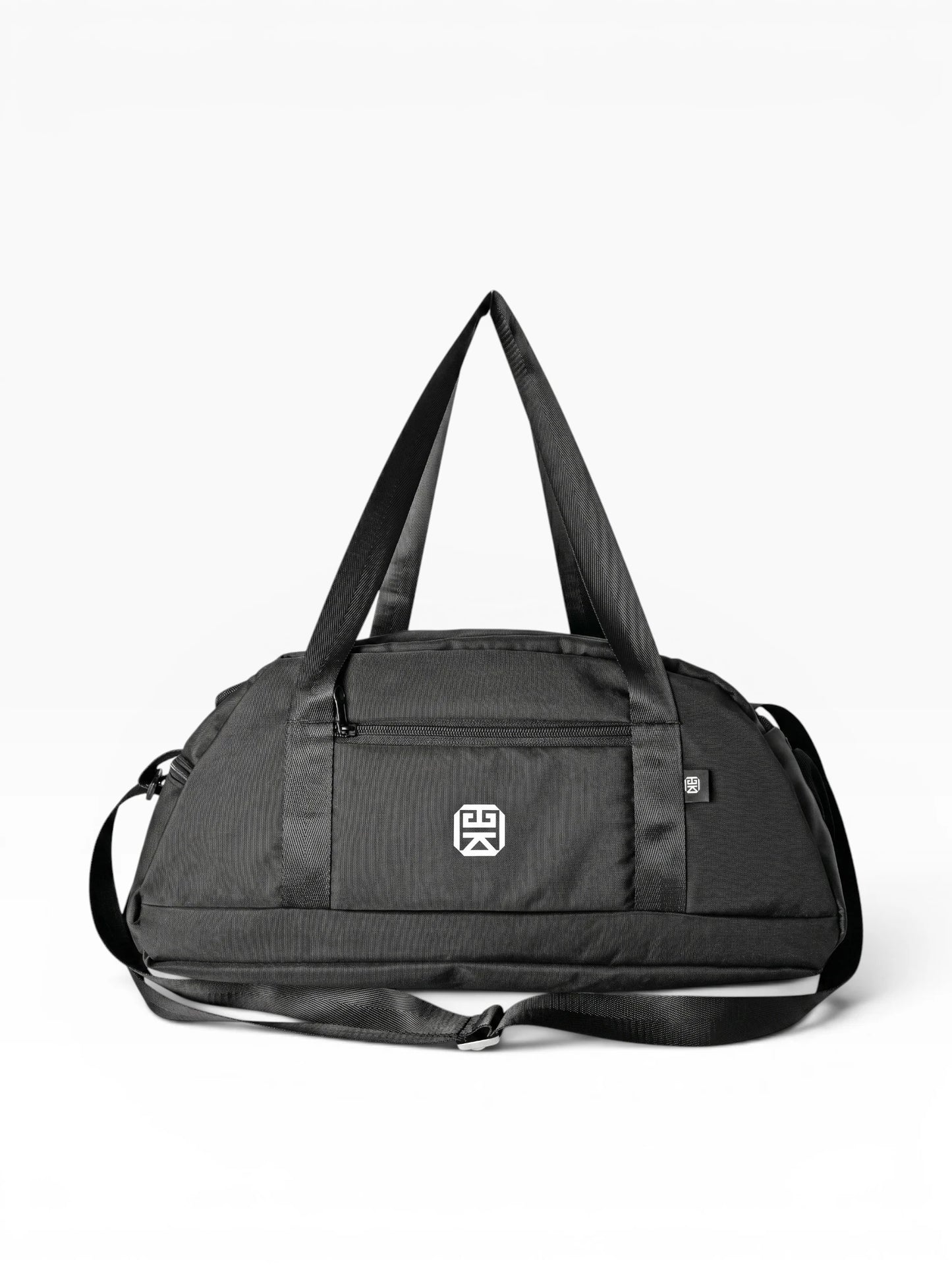 Bolso deportivo tipo duffle para gym o viaje - Rosa y Negro (Lois)