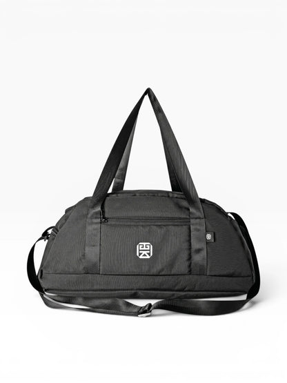 Bolso deportivo tipo duffle para gym o viaje - Rosa y Negro (Lois)