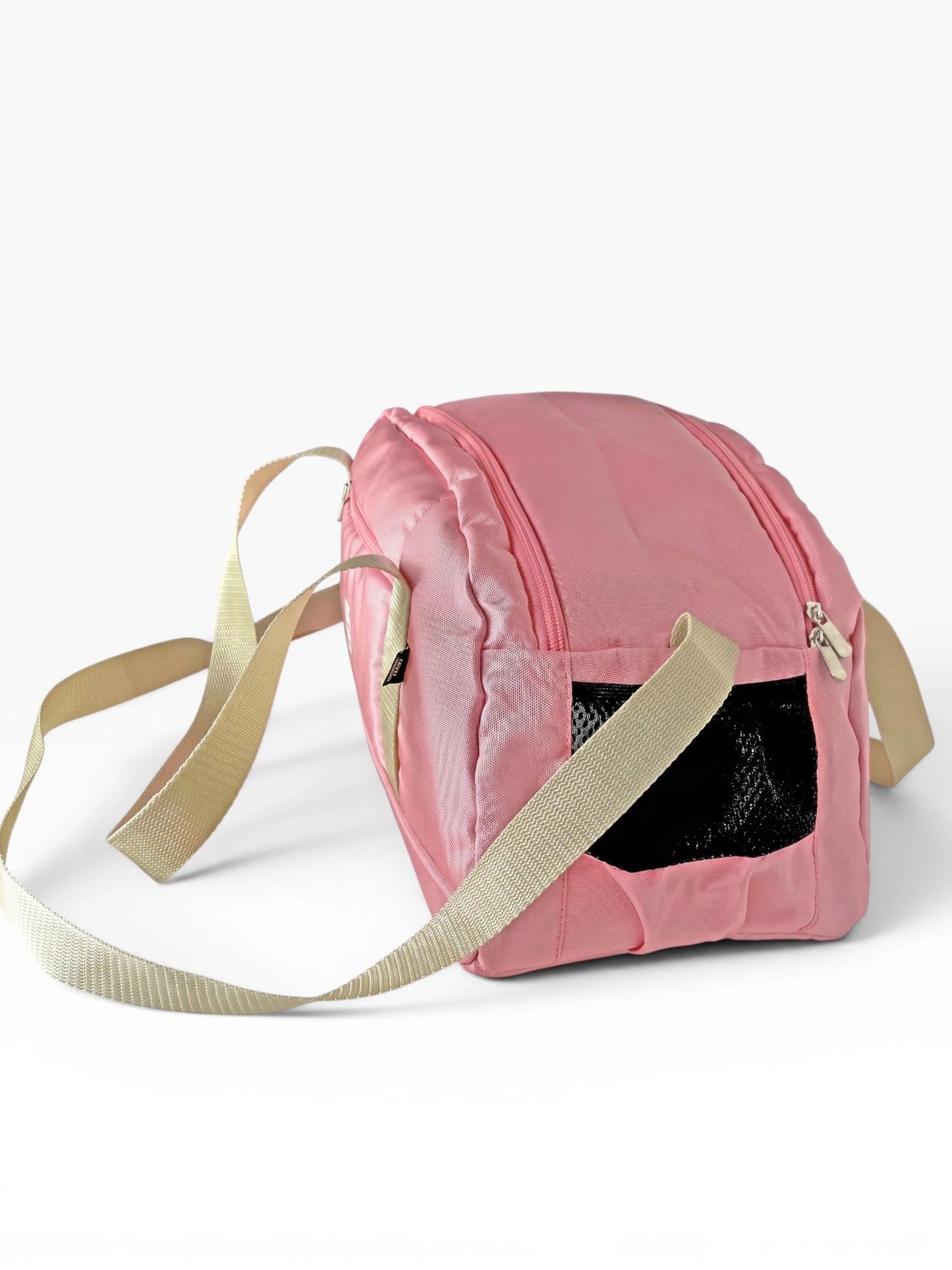 Bolso deportivo tipo duffle para gym o viaje - Rosa y Negro (Lois)