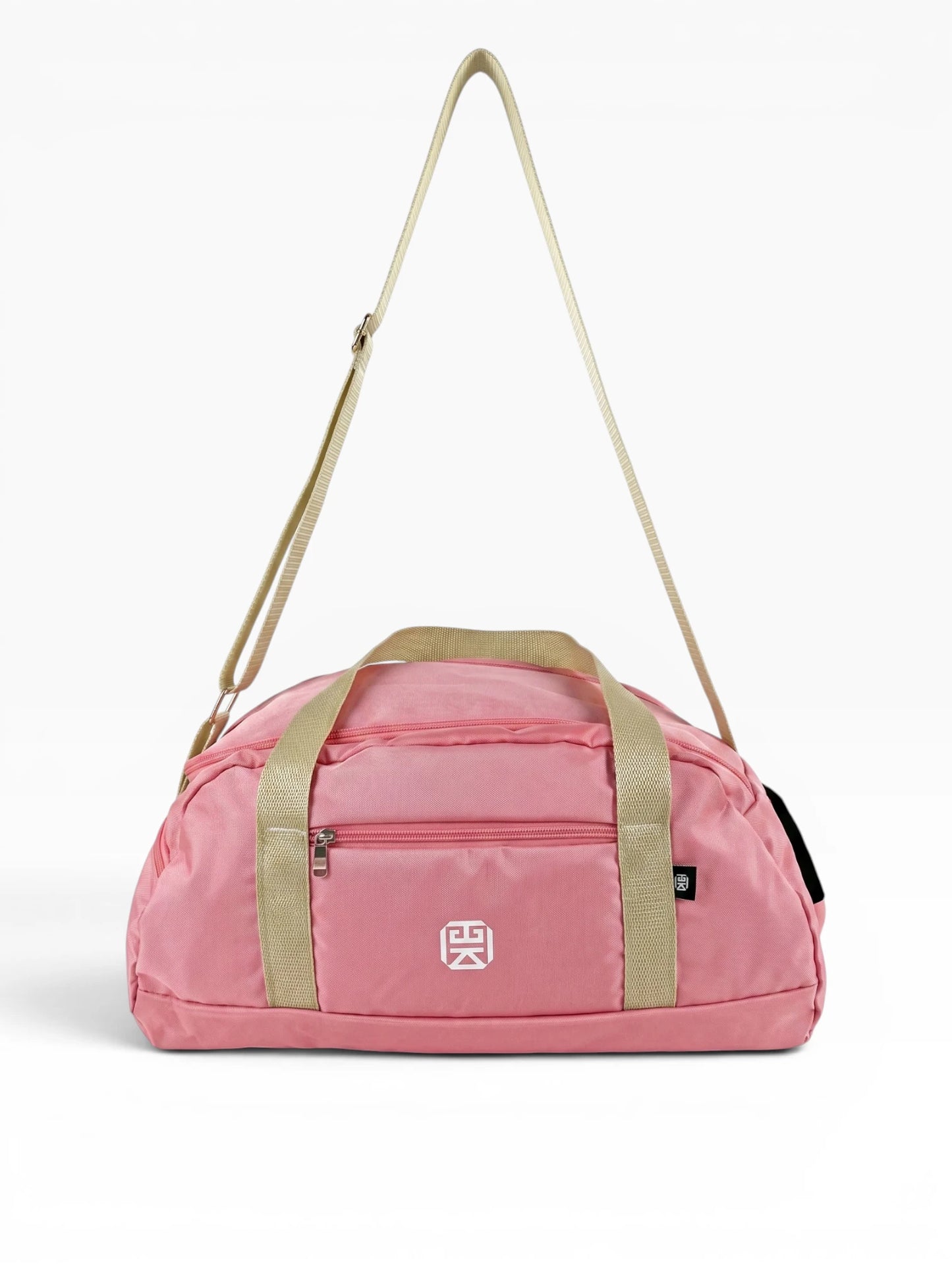 Bolso deportivo tipo duffle para gym o viaje - Rosa y Negro (Lois)