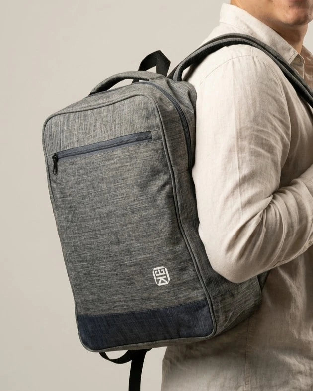 Morral grande para portatil Unisex - Azul, Verde, Gris y Negro (Luca)