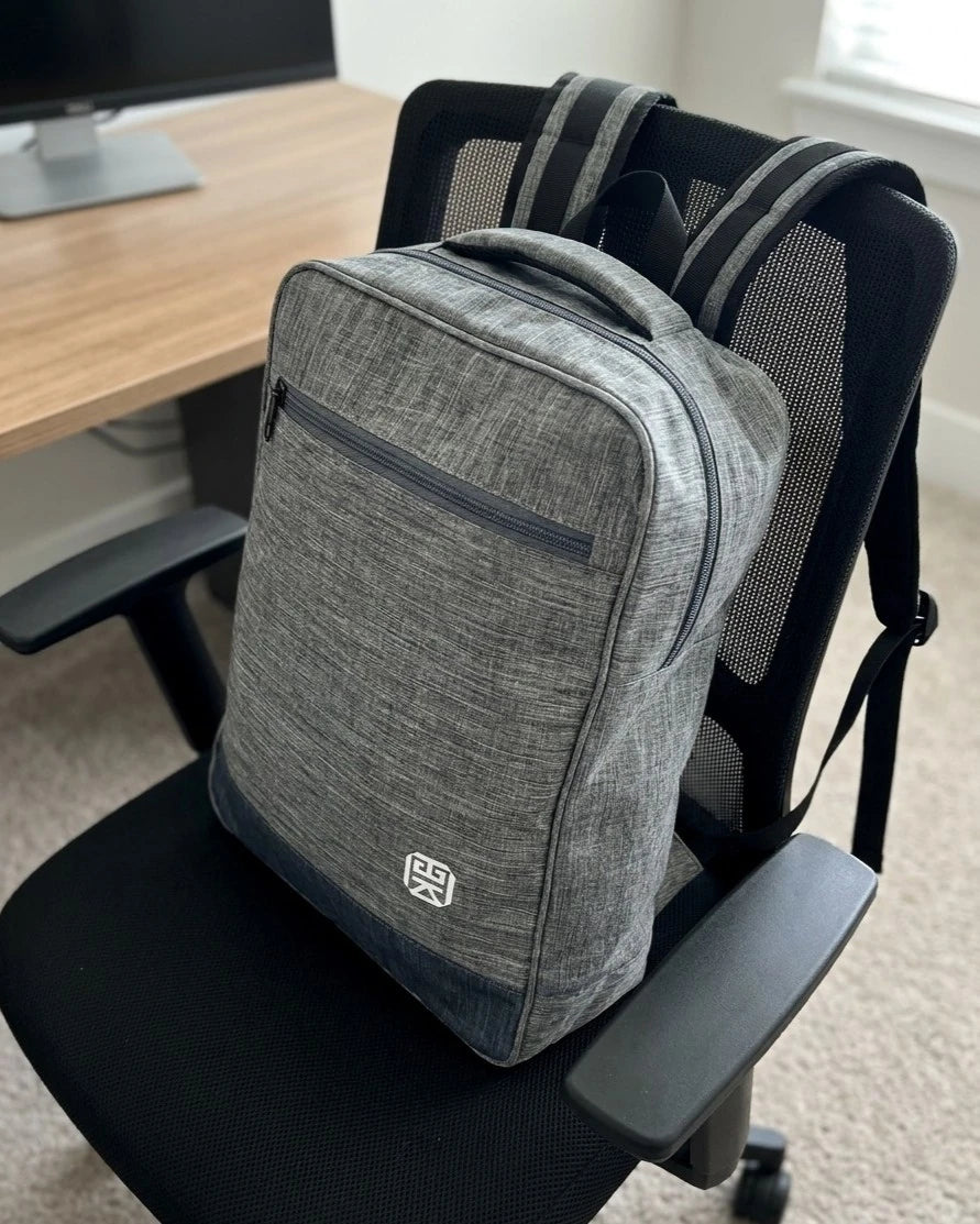 Morral grande para portatil Unisex - Azul, Verde, Gris y Negro (Luca)