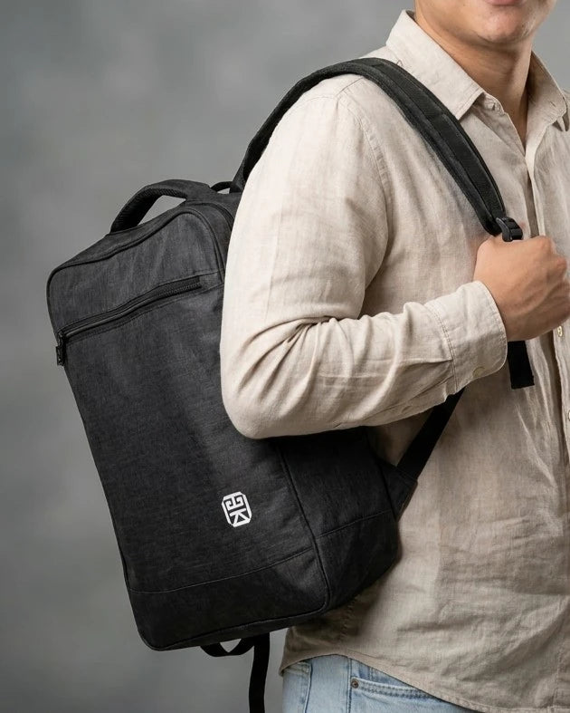 Morral grande para portatil Unisex - Azul, Verde, Gris y Negro (Luca)