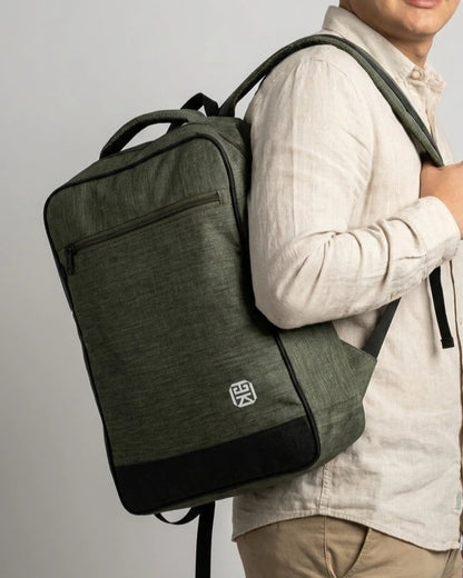 Morral grande para portatil Unisex - Azul, Verde, Gris y Negro (Luca)