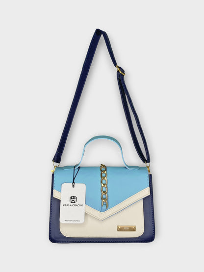 Bolso de mano Magy Azul con correa removible Envío Gratis