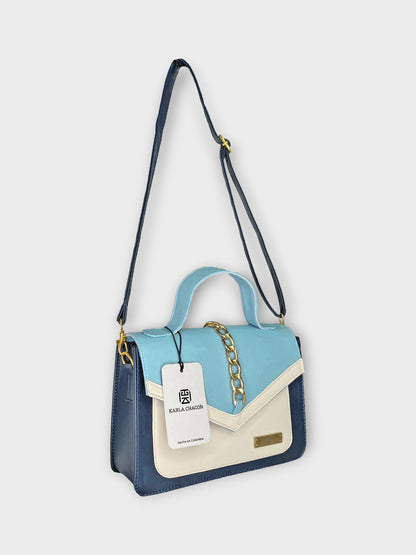 Bolso de mano Magy Azul con correa removible Envío Gratis