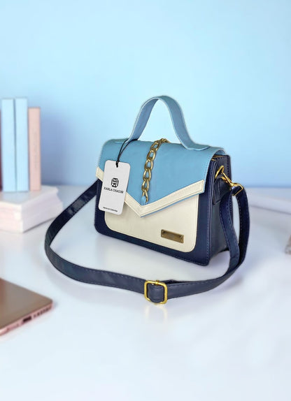 Bolso de mano Magy Azul con correa removible Envío Gratis
