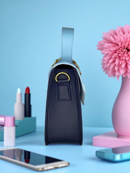 Bolso de mano Magy Azul con correa removible Envío Gratis