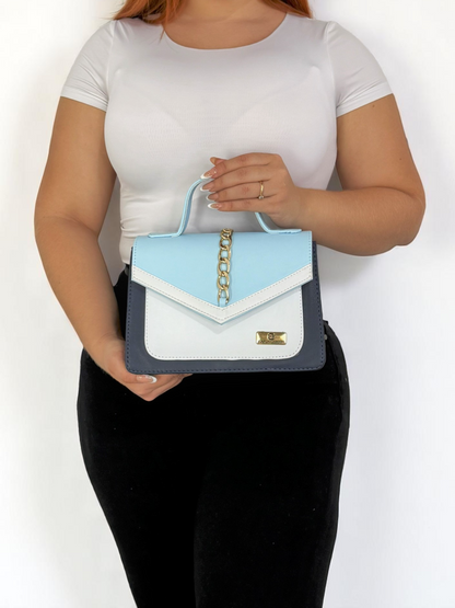 Bolso de mano Magy Azul con correa removible Envío Gratis