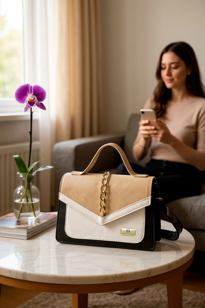 Bolso de mano Magy Negro con correa removible