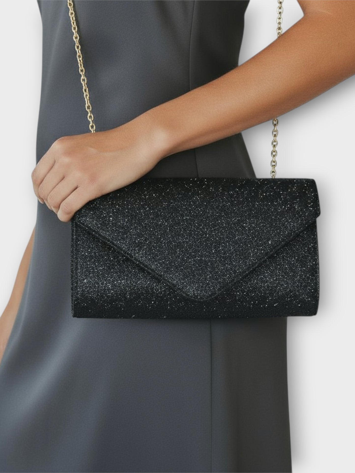 Bolso Clutch de Fiesta Maite Negro
