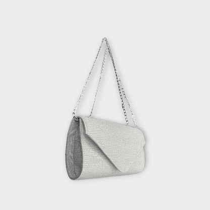 Bolso Clutch de Fiesta Maite Plateado