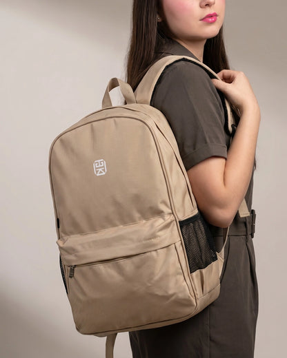 Bolso Morral Unisex - Negro y Beige (Malu)
