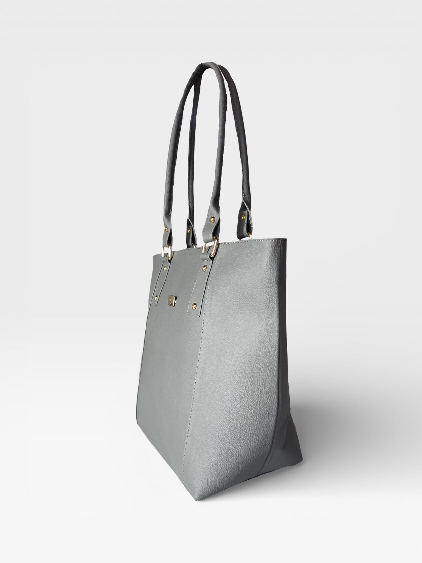 Cartera Tote Mila con Monedero - Negro, Gris, Beige y Azul