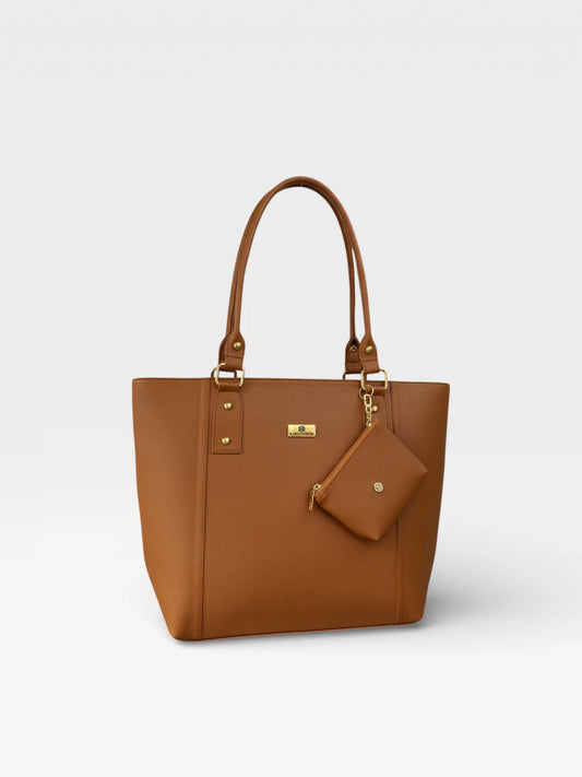 Bolso Cartera Tote con Monedero - Negro, Gris, Beige, Miel y Azul (Mila)