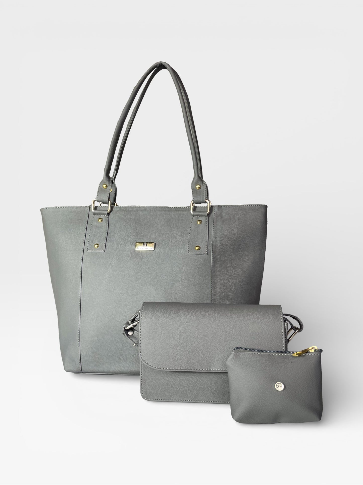 Set de tres piezas Combo Tote Mila + Manos libres Nova + Monedero