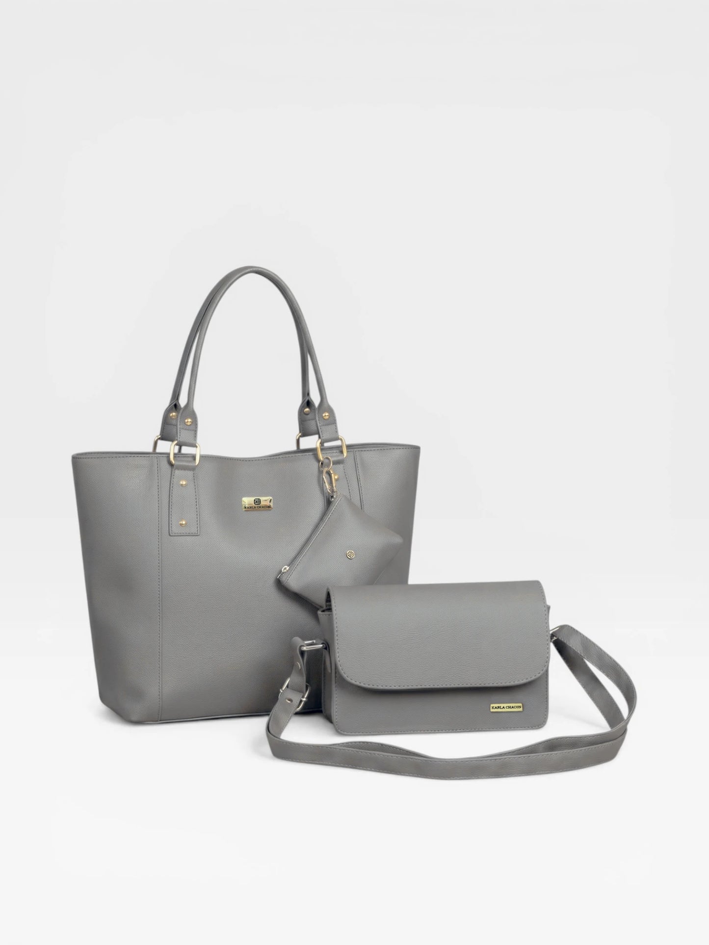 Set de tres piezas Combo Tote + Bolso Manos libres + Monedero (Mila-Nova)
