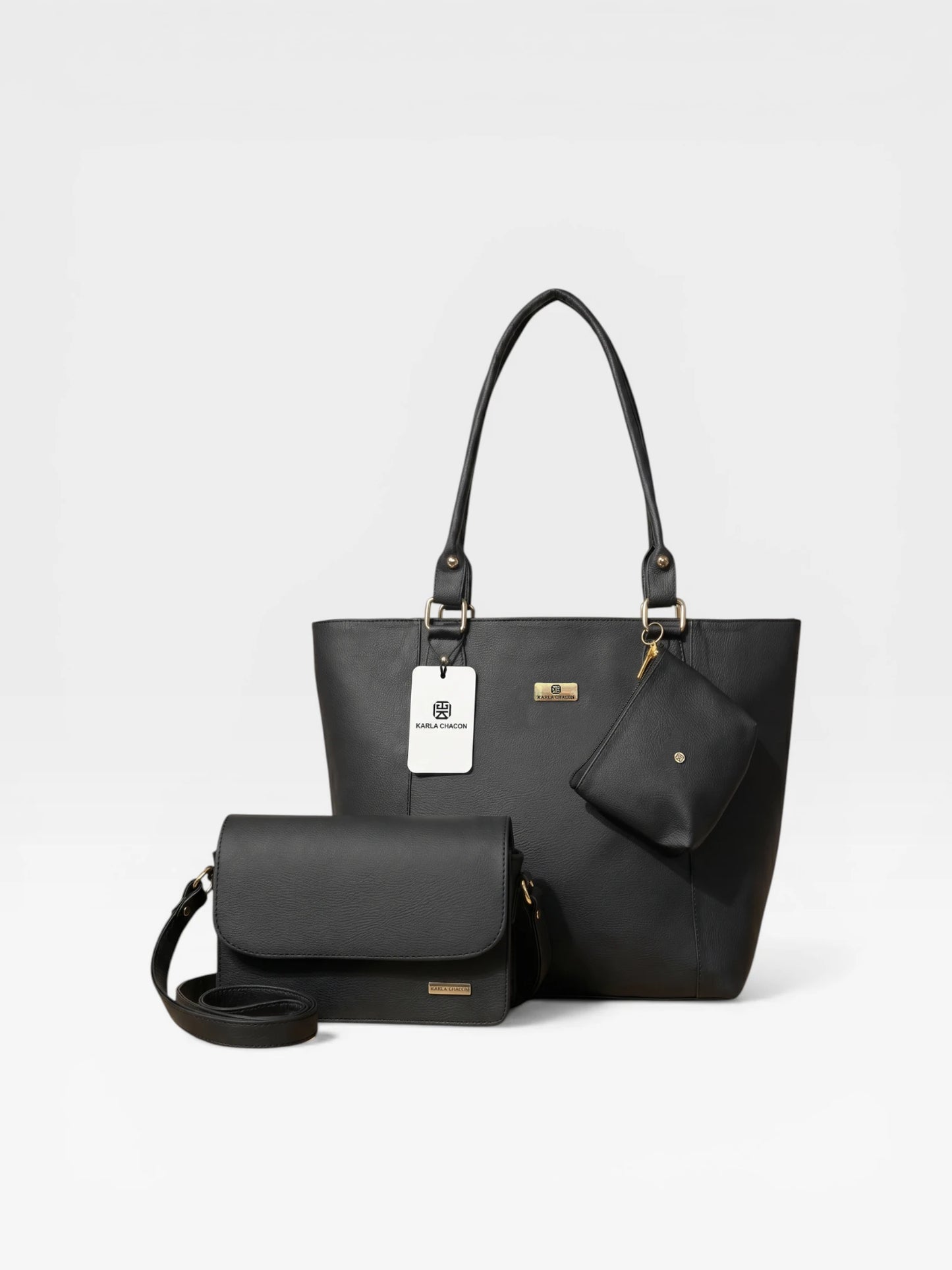 Set de tres piezas Combo Tote + Bolso Manos libres + Monedero (Mila-Nova)